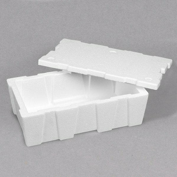 Polar Tech Industries Polar Tech White Insulated Foam Tote Liner / Cooler 16 1/4'' x 8 3/4'' x 5 3/4'' - 3/4'' Thick 451ON22F